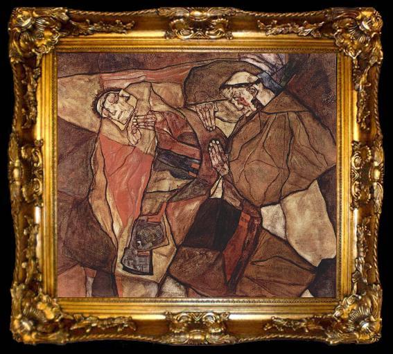 framed  Egon Schiele The Death Struggle, ta009-2